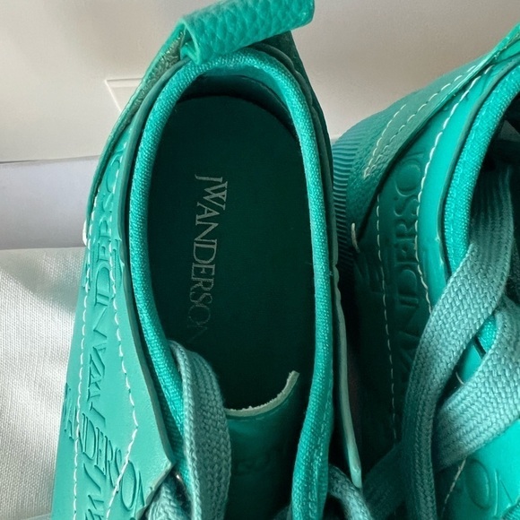 JW Anderson Low Top Sneakers: Turquoise - Picture 11 of 13